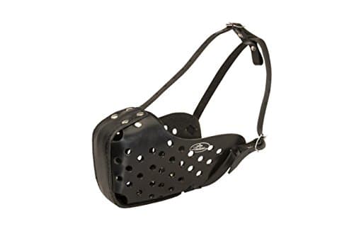 Agitation Training Brown Leather Dog Muzzle for Belgian Malinois, Doberman, Boxer and Similar Breeds - Good for Training, Police Service and Everyday Use