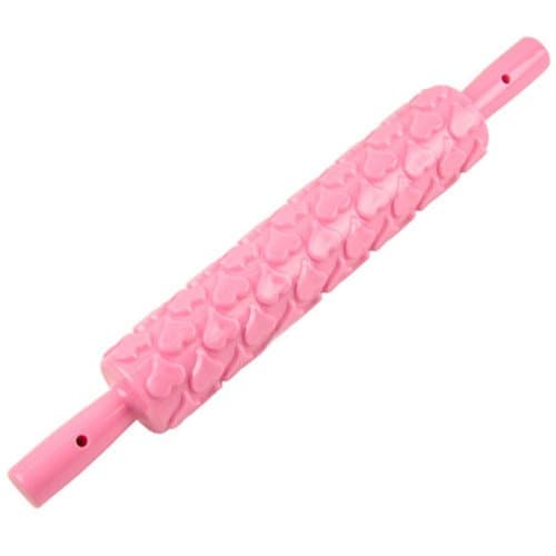 ABS Emboss Rolling Pin - Pink Heart