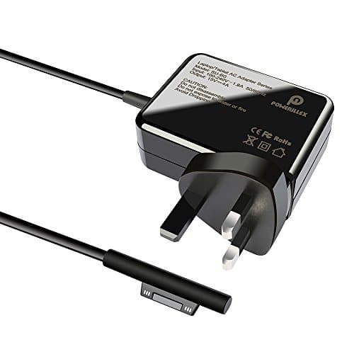 60W REPLACEMENT Power Supply Adapter Laptop Charger for Microsoft Surface Book Tablet 15V 4A with 5ft Cable, UK Plug