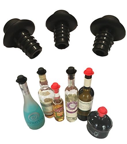 Promostrex Plug Universal – Better Than Silicone Bottle Stopper Replacement stopper – Shatterproof Wine Beer Champagne Juice Wine Bottle Alcohol Bottles etc – Wine Stopper – Pack of 3 or Set of 8