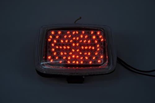 TOPZONE MOTOClear Lens Sequential Motorcycle Led Taillights Brake Tail Light with Integrated Turn Signal Lamp Indicators For HARLEY DAVIDSON V-Rod