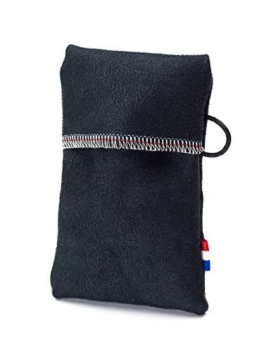 Key Pouch Faux Suede Black