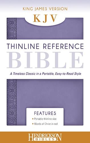 KJV Thinline Reference Bible - Lilac: A Timeless Classic in a Portable, Easy to Read Style