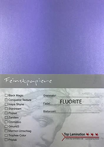 Protective DIN A5 Glitter Paper 290 g/m² 25 Sheets of Top Lamination with Dyed Through To Use: Invitations (Inserts for Albums Wedding Card, Photo Album, Poster Posters, Crafting and More.