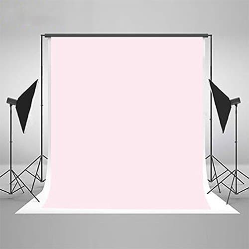 YCNET 1.5x2m Light Pink Solid Cloth Photography Backdrop Portrait Studio Cotton Backdrops Background