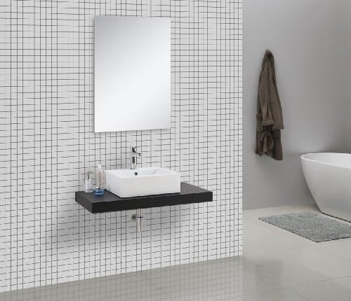 Sink Console CADENA-Black 100 x 50 cm (high-gloss)