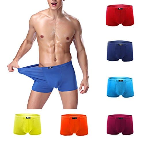 NXY SLJ Men's 7-Pack Stretchable Super Soft Microfiber Boxer Briefs