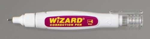 SMCO 2 x CORRECTION PEN FLUID 8ML FINE POINT TIP WHITE