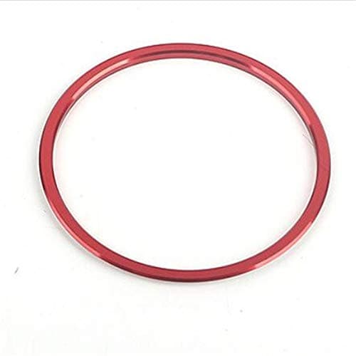 Duspper - Car-styling Center Console Clock Watch Ring Cover Trim For Mercedes Benz C Class W205 2015-16 E Class W213 2017 Car Accessories [Red]