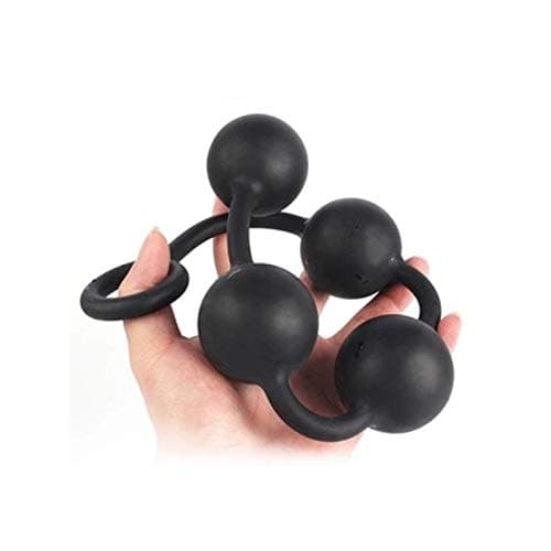 Sloveshop A-ñales Plug Bead Kit Silicone Comfortable Small Training Expander Black Insert Toy Stick,Black
