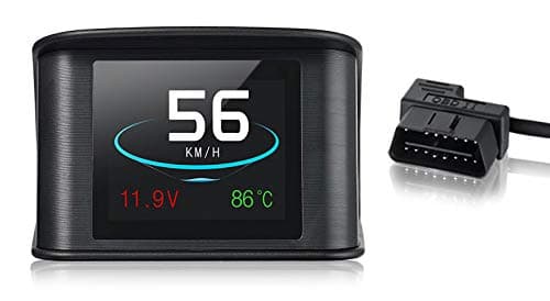 BLESYS No Multiple Images Head Up Display OBD2 Interface HUD Compact and Easy to See Speed in MPH or KM/H RPM Under Sunlight