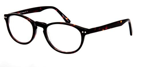 SightLine O'Malley Multifocal Round Optical Quality Reading Glasses (2.00, Tortoise)