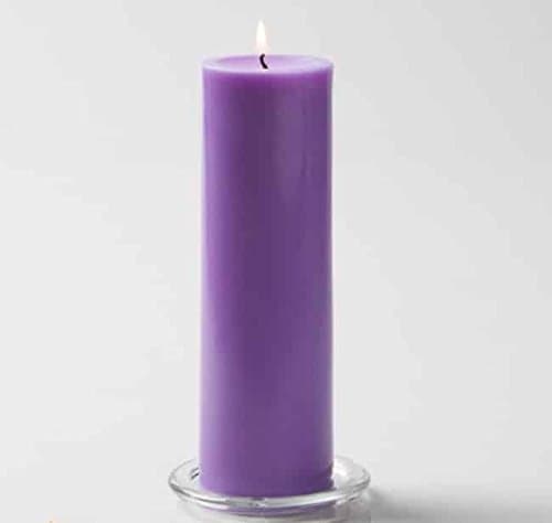 CandleQuick Pillar Candle 3"x9" Lavender
