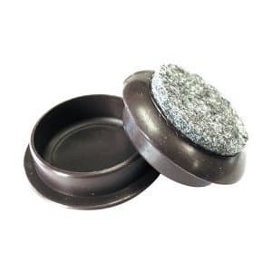 felt castor cups Size 60mm - help protect your floors from scratches - Perfect for wood laminate lino tiles etc by fgard