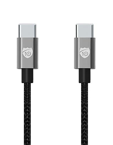 i10 Power Series 6 ft Nylon Braided USB-C Cable - Apple MFI Certified for Macbook, Android Phones, Tablets, Laptops