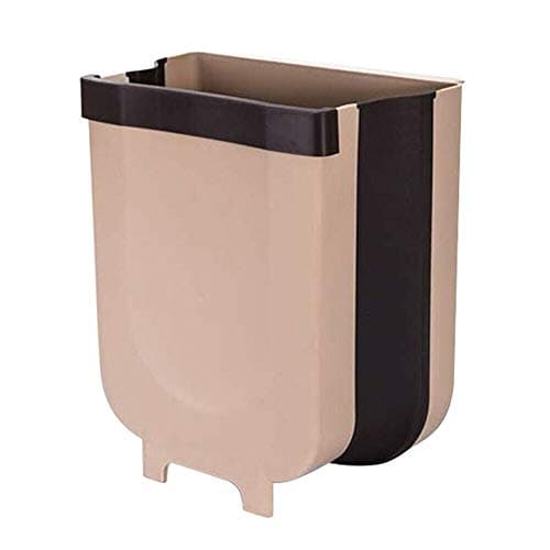 Blanchel Multi-Function Folding Trash Can Kitchen Door Cabinet Hanging Trash Can Garbage Container