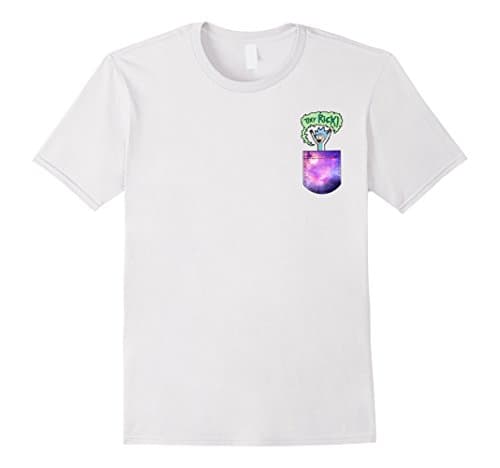 Mens Tiny Rick Pocket Shirt Large White