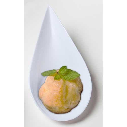 Small Wonders White Mini Teardrop Dish -- 4000 per case.