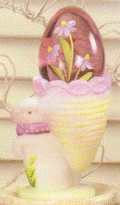 Fenton Art Glass Rabbit Egg Cup