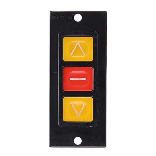 Autumn Water Up Down Stop 3 Buttons Switch Black Plastic Housing Push Button Switches for Electric Roller Shutter Garage Safety Door