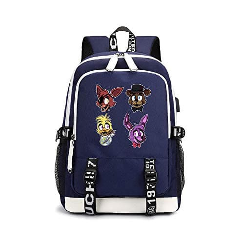 Five Nights at Freddy's Casual Backpack Backpack Camping Hiking Backpack Printed School Rucksack Trekking Rucksack Travel Bag Unisex (Color : Blue02, Size : 31 X 16 X 45cm)