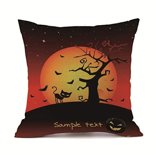 Gobling Throw Pillows Covers Case Cushion Case 18 X 18 Inches Pack of 1 Festival Hallowmas Pumpkin No Pillow core Insert Best Decoration Gift for Bedroom car Sofa Faux Linen Effect