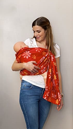 ethically sourced handmade baby ring sling (flower)