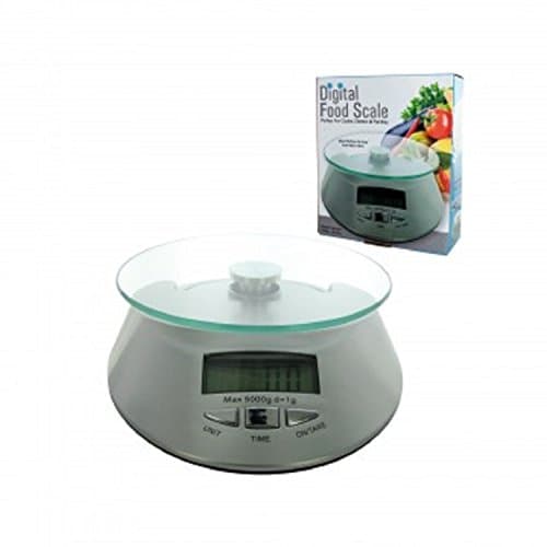 Portion Perfect Digital Kitchen Scale, Multifunction Durable Food Scale with 30% Larger Weighing Plate, Digital Display and Easy Press Buttons.