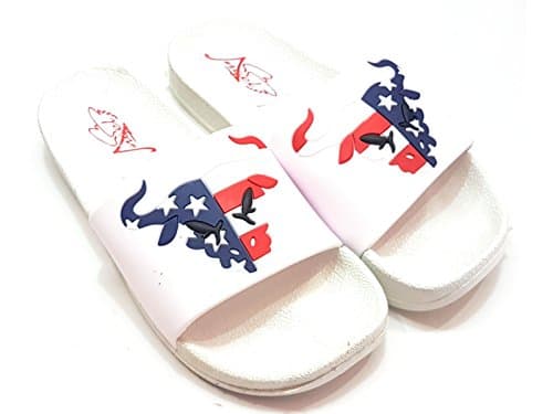 Men's White Rubber BrahmaBull Slipper (10)