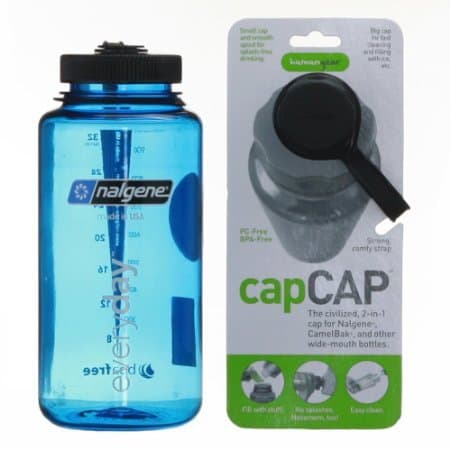 Nalgene Tritan 32oz Blue w/Black Cap and Black capCAP