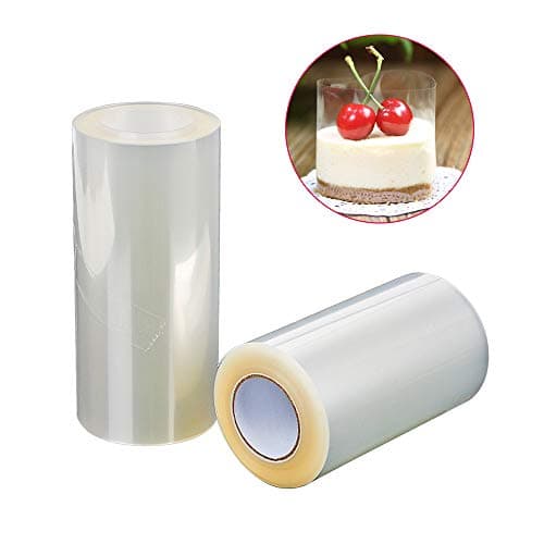 Runy 8cm 10cm DIY Cake Decorating Tools Baking Cake Dessert Collar Transparent Clear Mousse Surrounding Edge Wrapping Tape (8cm)