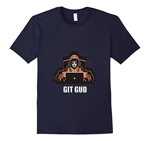 Mens Serious Gamer Tshirt Git Gud Meme Large Navy