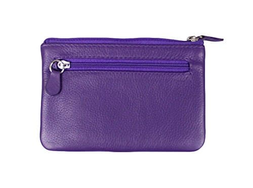 Leather Purple Coin Purse