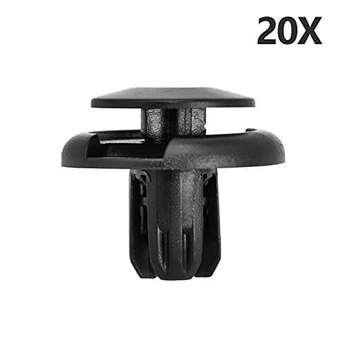 ClipsOne 20 PCS Push-type Front Car Fender Bumper Retainer Push Clips Fastener for Honda Mitsubishi