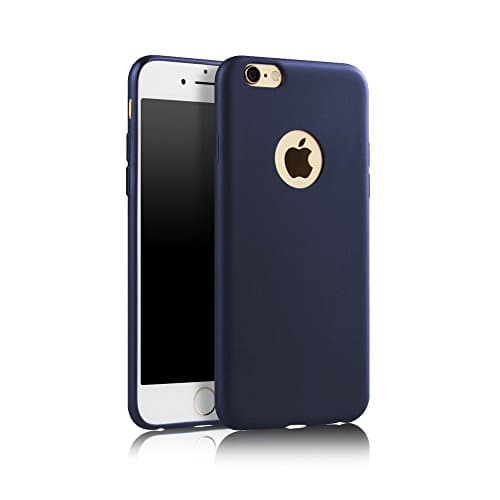 iPhone 6 6s Case Silicone Rubber Shockproof Cover Scratch-Resistant Protective Slim Case for iPhone 6 6s 4.7" Blue