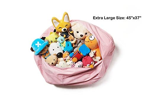 Extra Large Jumbo Size - Premium Quality Stuffed Animal Storage Bean Bag Chair to clean up toys