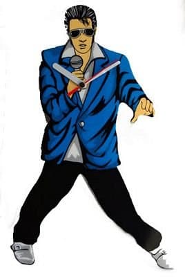 Blue Jacket Dancing Pendulum Clocks