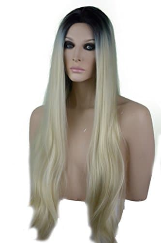 Blonde with Dark Roots Lace Front Wig
