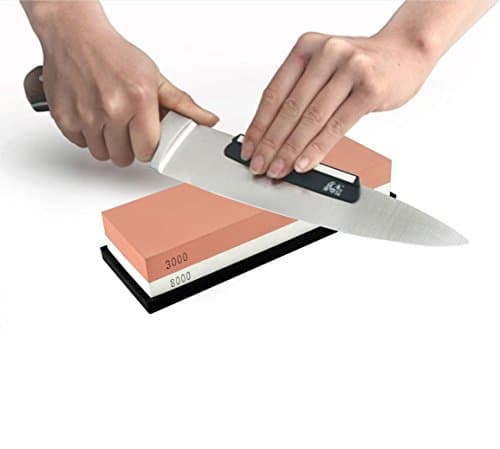 Double-Sided Water Stone Knife Sharpener Sharpening Dual Whetstone (3000/8000)