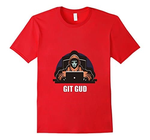 Mens Serious Gamer Tshirt Git Gud Meme Small Red