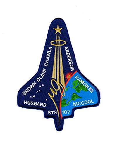 STS-107 Mission Patch Space Shuttle Columbia Large 7.5 Inch Jacket Size