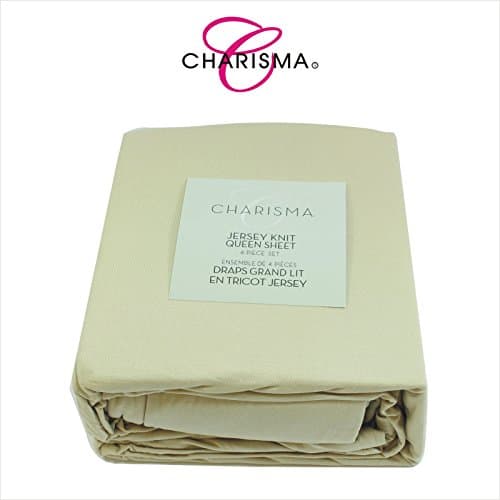 Premium Quality Wrinkle Free 4pc Bedding Bed Sheet Set Top Brand Jersey Knit Best material 100% Modal, 1 Fitted Sheet, 1 Flat Sheet, 2 Pillowcases, Queen Size, L-Brown Color,