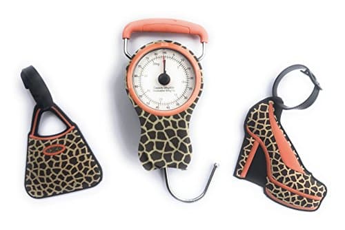 Travel Bundle-3 pc Leopard Design Luggage Scale, Purse &amp; Shoe Luggage Tags