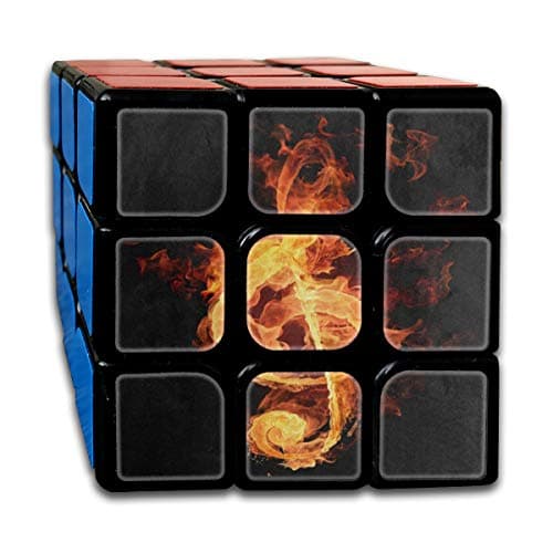 Rubiks Cube Floral Mandala Elephantt Customized Speed Cube 3x3 Smooth Magic Cube Puzzle Game Black