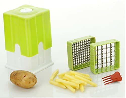 Patidar Plastic Fries Maker, Green/White