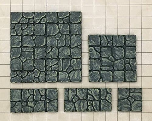 5-Piece Set of Assorted Cavern Moss Terrain Tiles