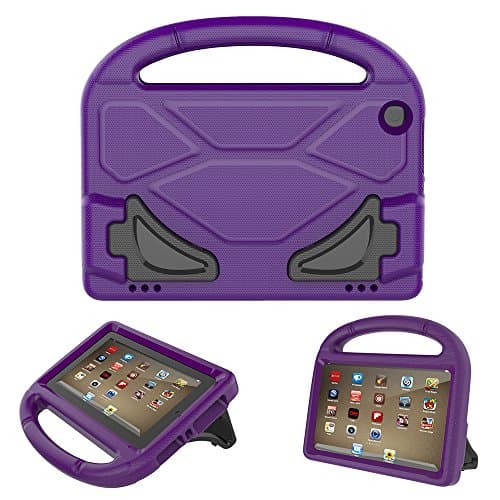 All-New Amazon Fire HD 8 Tablet Case, KROMI Kid-proof Shockproof Protective Handle Stand Bumper Kids Case for Kindle Fire HD 8 inch Display (2017 and 2016 Release, 7th / 6th Generation)(Purple)