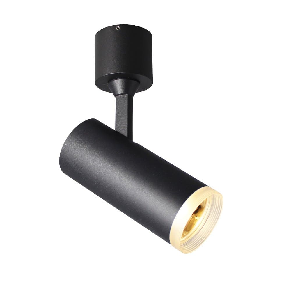 Aisilan Adjustable COB LED Surface Mounted Spotlight 7W 3000K Black Warm White Ceiling Spot Light Accent Lamp for Hallway Gallery Corridor and Living Room