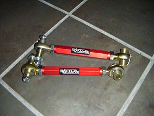 Battle Version Billet Rear Toe Links Red for 1993-98 Toyota Supra MK IV