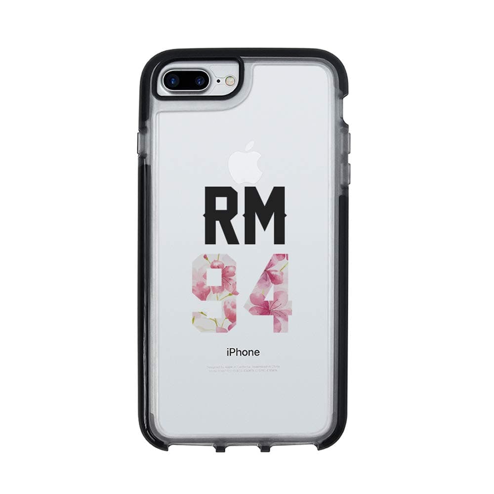 Ultra Slim iPhone Case - Silicone Protective Cover - Compatible for iPhone 8 - Rm 94 - Rap Monster Aka Namjoon - Hyyh Blossom - Cute Case - White Flexible Soft TPU Cover Case
